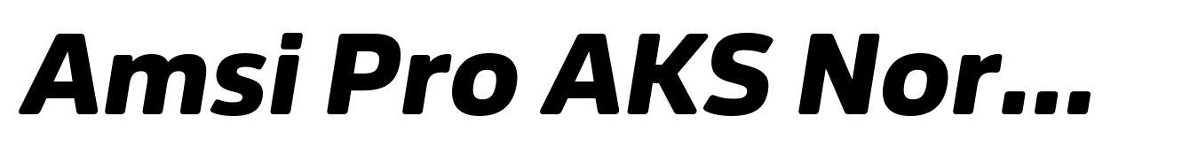 Amsi Pro AKS Normal Black Italic